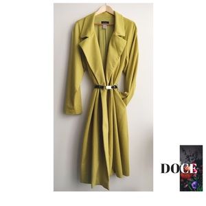 ASHRO Soft Wrap Maxi Coat - Plus Size